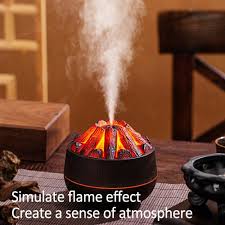 Charcoal Fire Humidifier & Aroma Diffuser With 2 Free Fragrances & Free Delivery