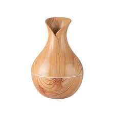 VASE Shape-LIGHT WOOD Air Humidifier & Diffuser with 2 Free Fragrances