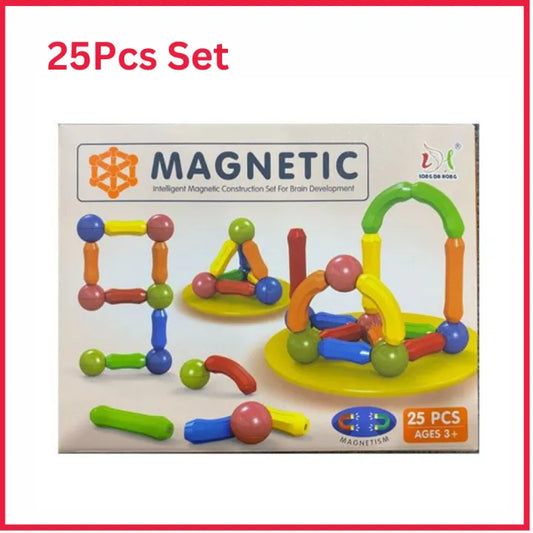25 Pes Magnetic Blocks Set Toy Magnetic Bar Constructor Building Blocks Montessori Educational Kids Toys For Children